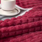 Fleece Blanket | Ultra-Soft Textured Coral Fleece | Machine-Washable