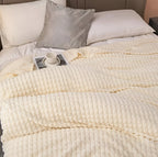 Fleece Blanket | Ultra-Soft Textured Coral Fleece | Machine-Washable