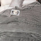 Fleece Blanket | Ultra-Soft Textured Coral Fleece | Machine-Washable