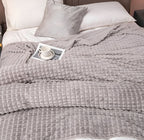 Fleece Blanket | Ultra-Soft Textured Coral Fleece | Machine-Washable