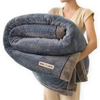 Fleece Blanket | Ultra-Soft Thick Polyester Jacquard | 120x200–200x230 cm