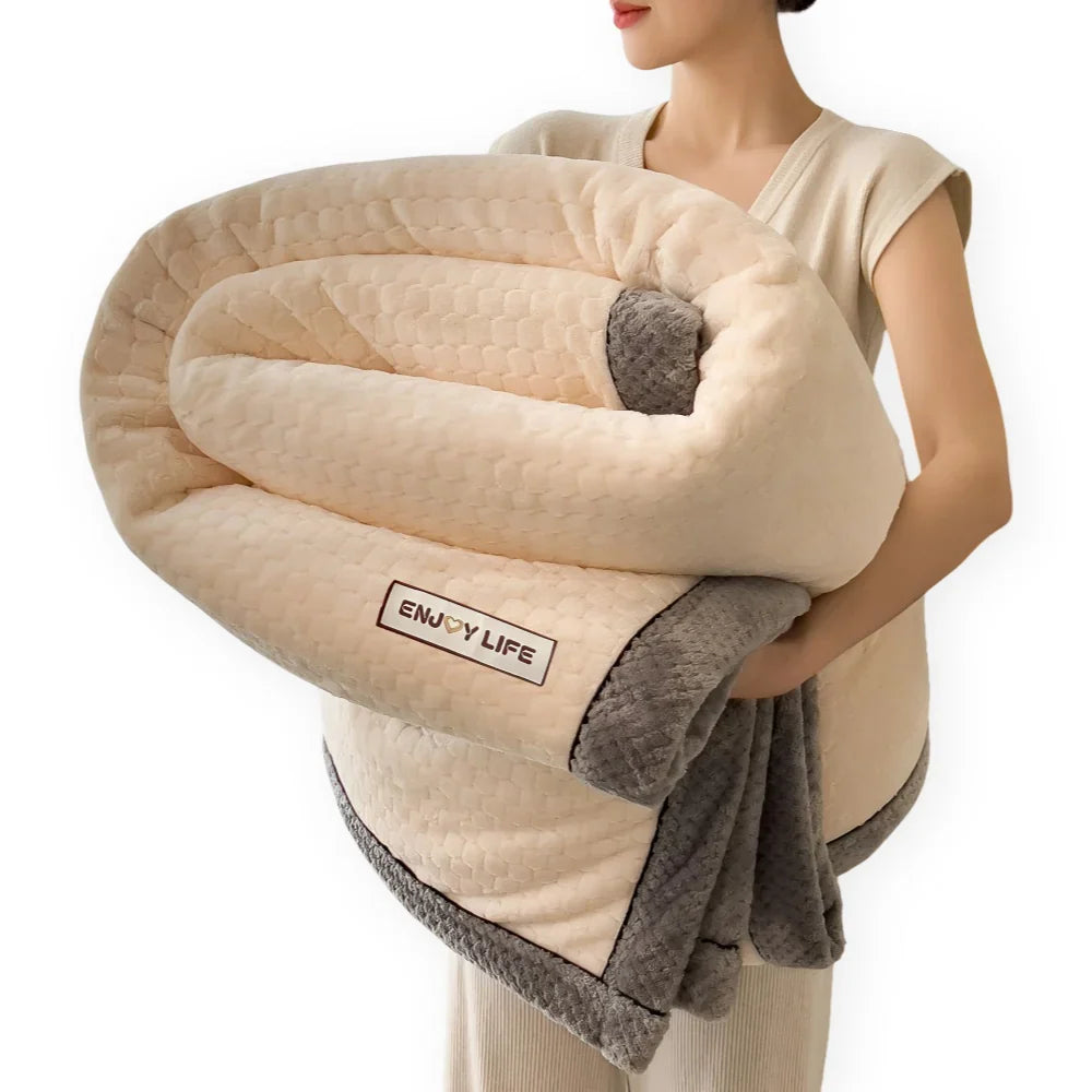 Fleece Blanket | Ultra-Soft Thick Polyester Jacquard | 120x200–200x230 cm