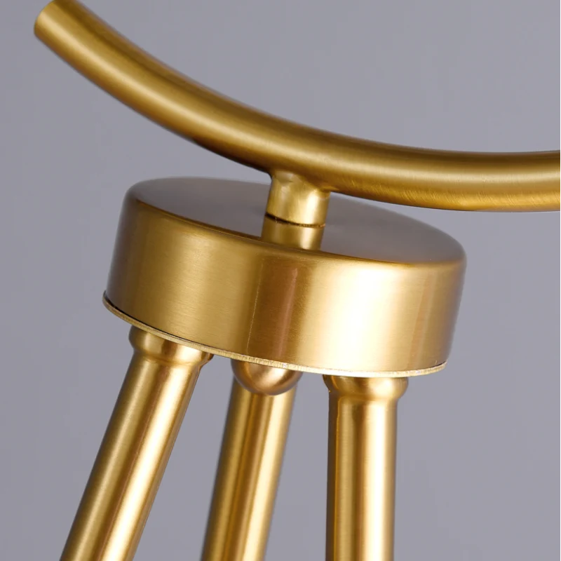 Floor Lamp | Glass Globe & Metal Tripod | Warm Light