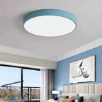 Flush Mount Ceiling Light | Round Dimmable LED Metal & Acrylic