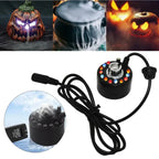 Fog Machine | 12-Color LED & Adjustable Fog Density | Remote Control