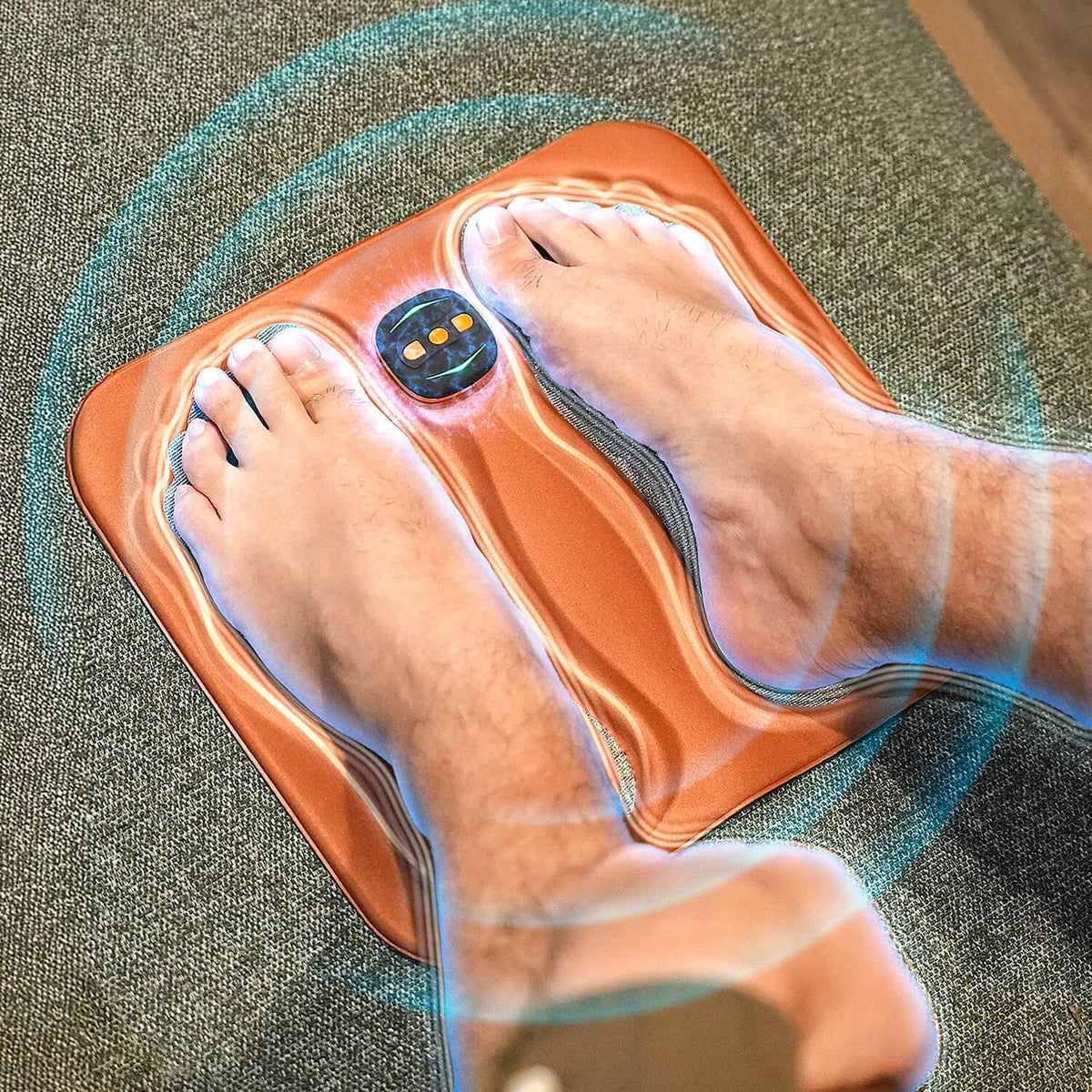 Foot Massager | NMES Nerve Stimulation & Copper-Fiber Pads | Remote Control & USB-C Rechargeable