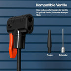 Foot Pump | Foldable & Hands-Free With Integrated Gauge | Up To 160 PSI