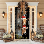 Front Door Cover | Weather-Resistant Polyester & Residue-Free Mounting | 90 x 200 cm