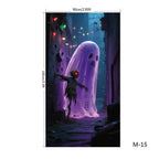 Front Door Cover | Weather-Resistant Polyester & Residue-Free Mounting | 90 x 200 cm