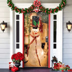 Front Door Cover | Weather-Resistant Polyester & Residue-Free Mounting | 90 x 200 cm