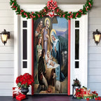 Front Door Cover | Weather-Resistant Polyester & Residue-Free Mounting | 90 x 200 cm
