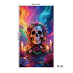 Front Door Cover | Weather-Resistant Polyester & Residue-Free Mounting | 90 x 200 cm