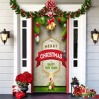 Front Door Cover | Weather-Resistant Polyester & Residue-Free Mounting | 90 x 200 cm