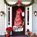 Front Door Cover | Weather-Resistant Polyester & Residue-Free Mounting | 90 x 200 cm