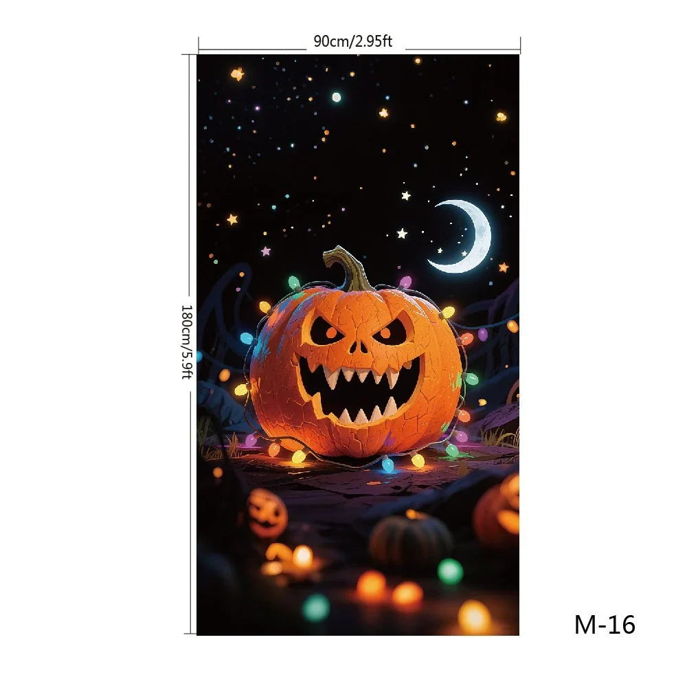 Front Door Cover | Weather-Resistant Polyester & Residue-Free Mounting | 90 x 200 cm