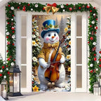 Front Door Cover | Weather-Resistant Polyester & Residue-Free Mounting | 90 x 200 cm