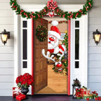 Front Door Cover | Weather-Resistant Polyester & Residue-Free Mounting | 90 x 200 cm