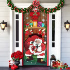 Front Door Cover | Weather-Resistant Polyester & Residue-Free Mounting | 90 x 200 cm