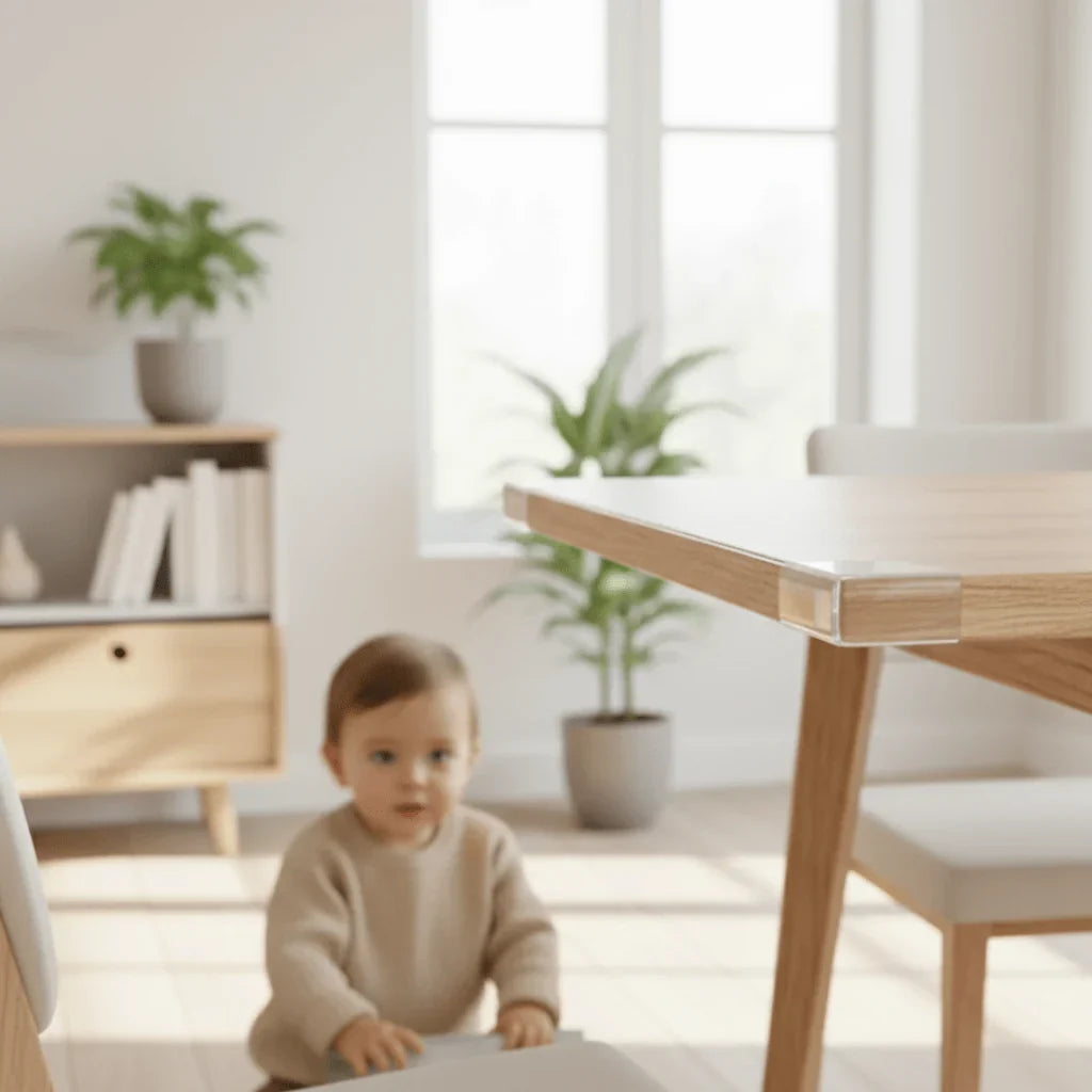 Furniture Edge Protector | Transparent Soft PVC & Self-Adhesive | Cuttable 2/3/5 m