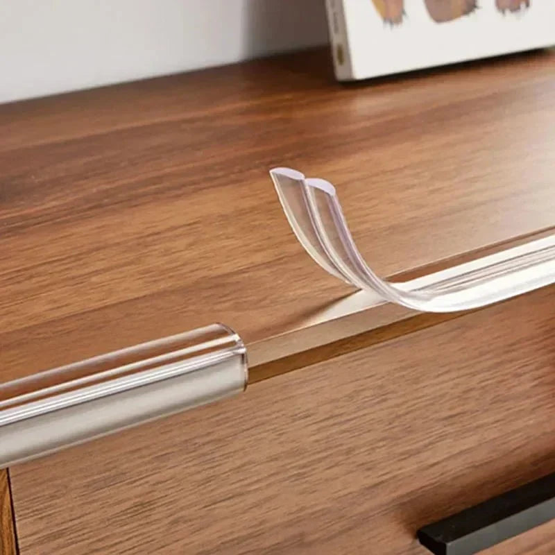 Furniture Edge Protector | Transparent Soft PVC & Self-Adhesive | Cuttable 2/3/5 m