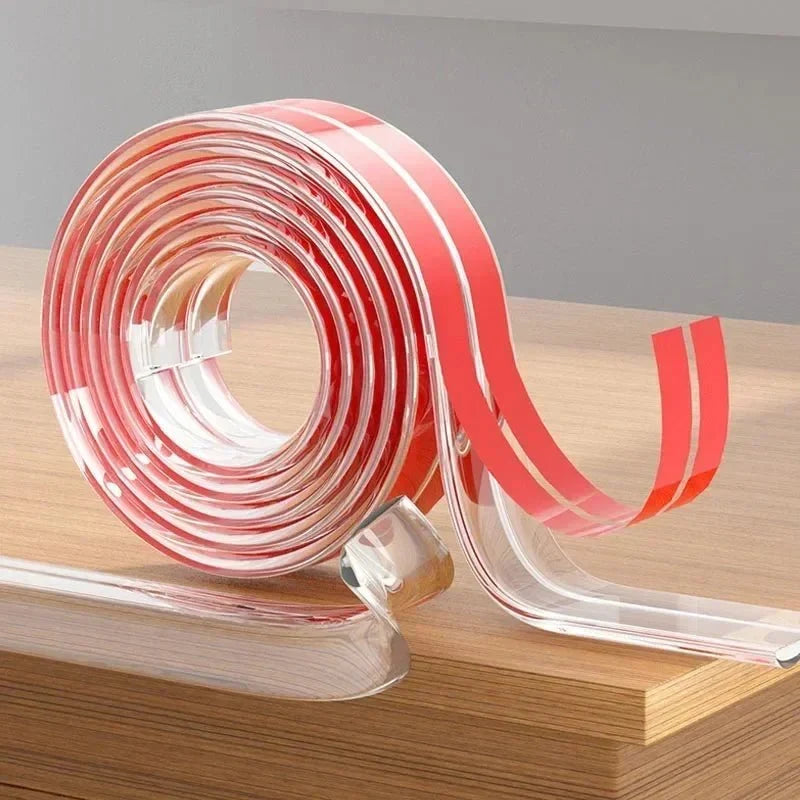 Furniture Edge Protector | Transparent Soft PVC & Self-Adhesive | Cuttable 2/3/5 m