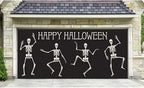 Garage Door Cover | Halloween Lifelike Scene & Weather-Resistant Polyester | 2.10 x 2.40 m