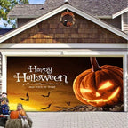 Garage Door Cover | Halloween Lifelike Scene & Weather-Resistant Polyester | 2.10 x 2.40 m
