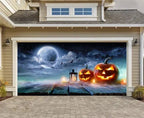 Garage Door Cover | Halloween Lifelike Scene & Weather-Resistant Polyester | 2.10 x 2.40 m