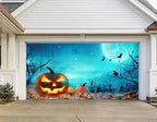 Garage Door Cover | Halloween Lifelike Scene & Weather-Resistant Polyester | 2.10 x 2.40 m