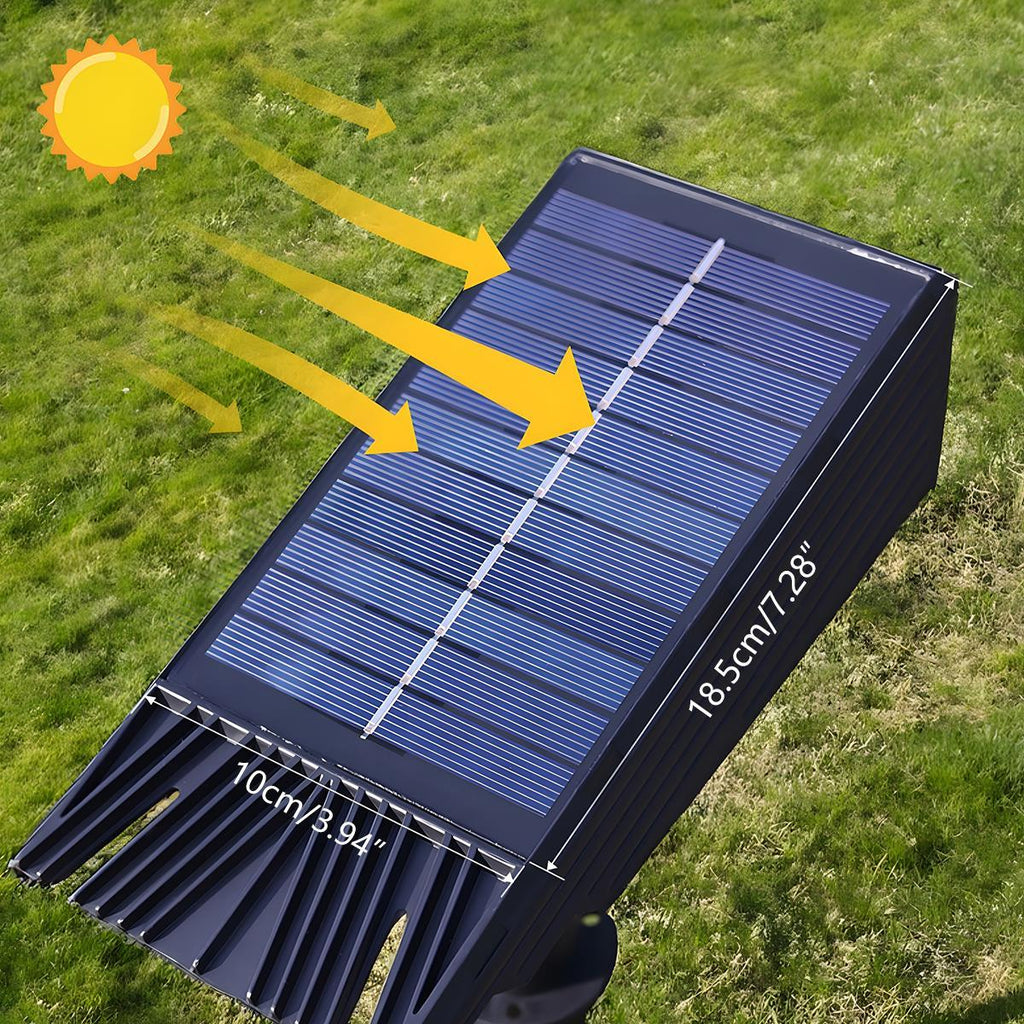 Garden Spotlight | Solar-Powered & Adjustable Zoom | IP65 Weatherproof