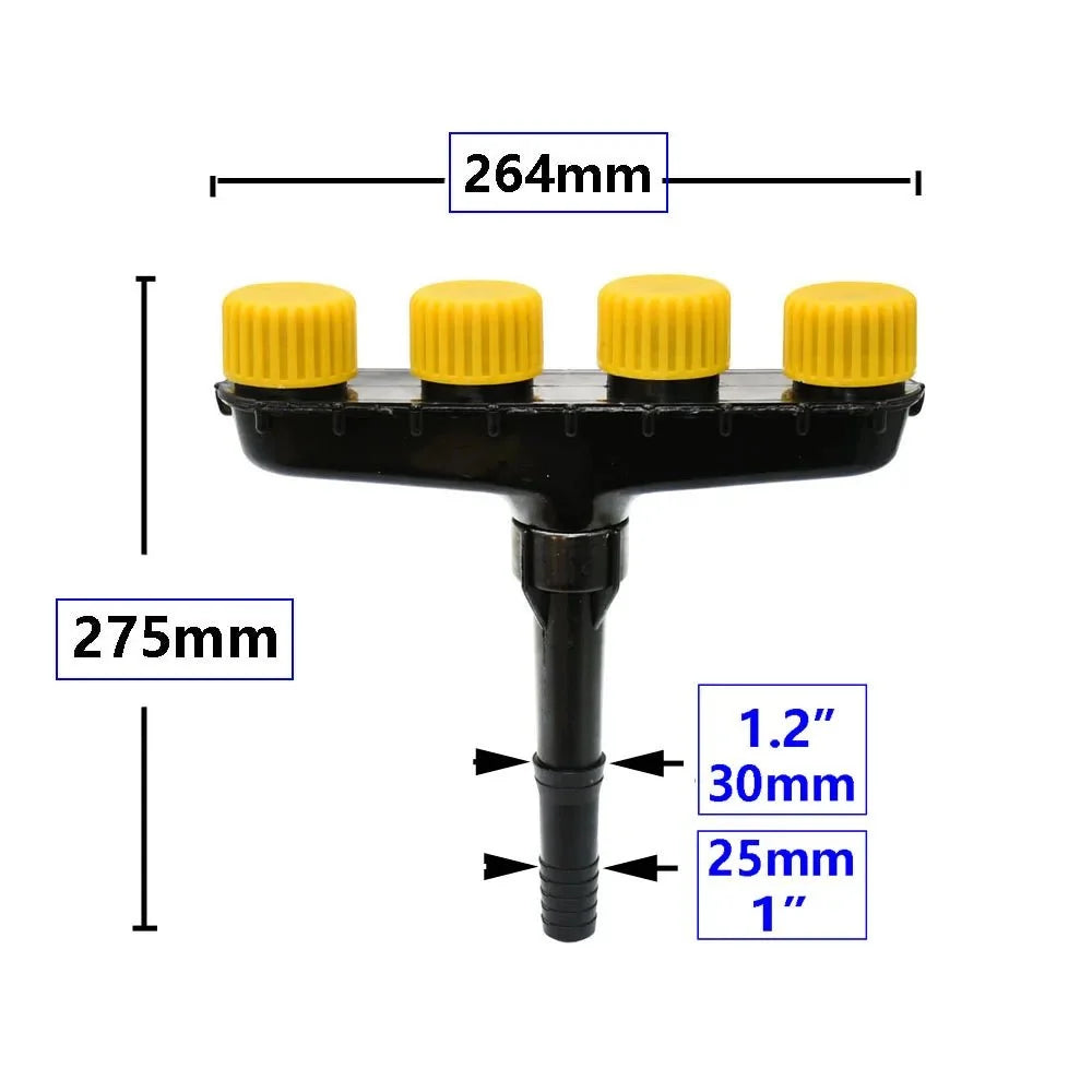 Garden Sprinkler | Wide Coverage Mist Nozzle | Fits 1"/1.2" Hoses