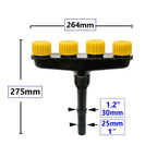 Garden Sprinkler | Wide Coverage Mist Nozzle | Fits 1"/1.2" Hoses