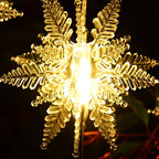 Garden Stake Lights | Solar Acrylic Snowflake & IP65 Waterproof | Set of 2