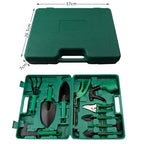 Garden Tool Set | Stainless Steel Heads & Ergonomic Handles | 10-Piece