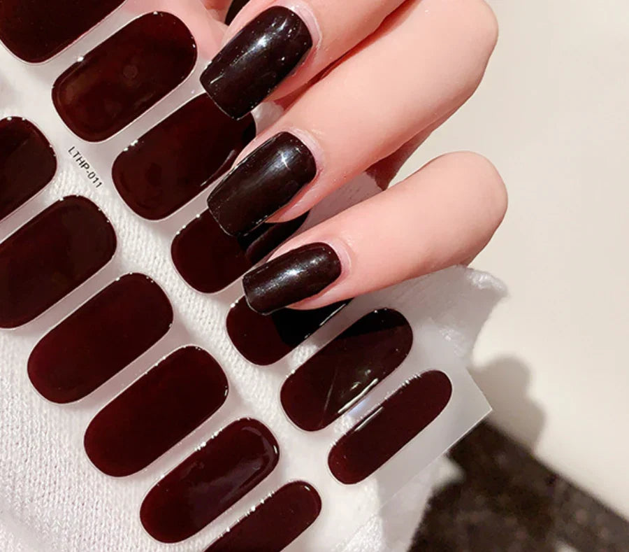 Gel Nail Stickers | Peel-And-Stick & UV-Curable | 8 Sizes