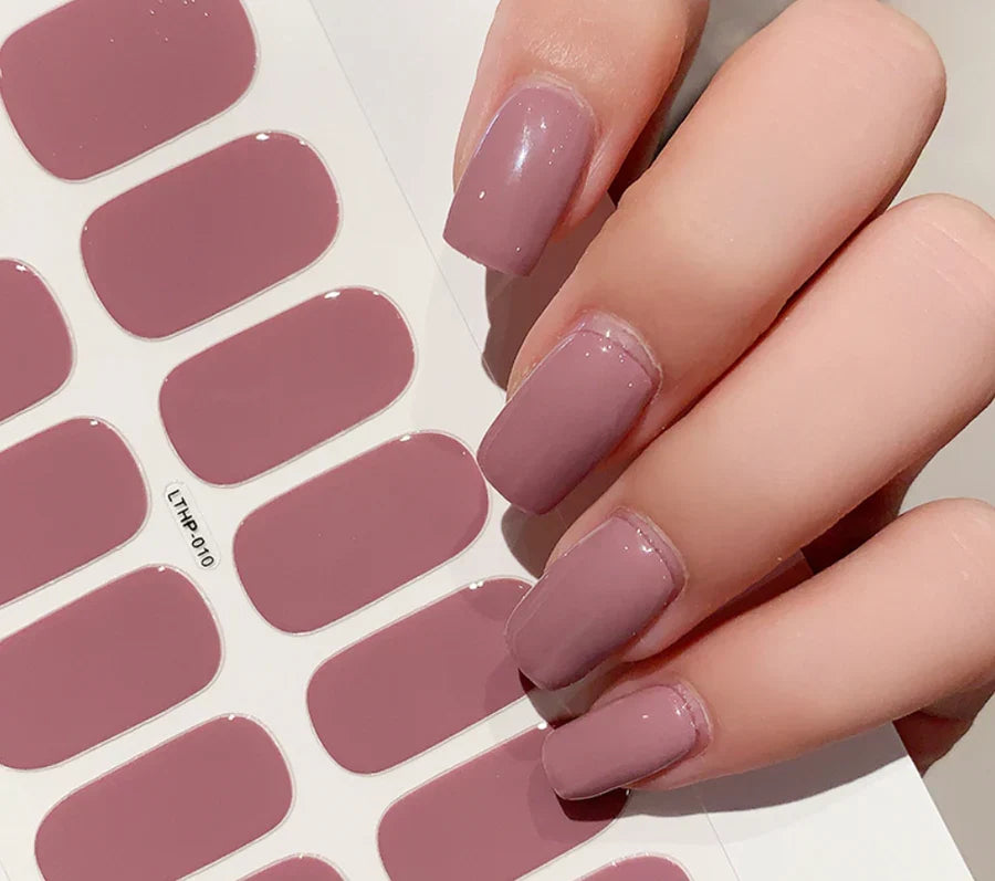 Gel Nail Stickers | Peel-And-Stick & UV-Curable | 8 Sizes