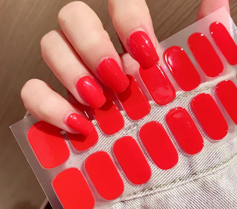 Gel Nail Stickers | Peel-And-Stick & UV-Curable | 8 Sizes