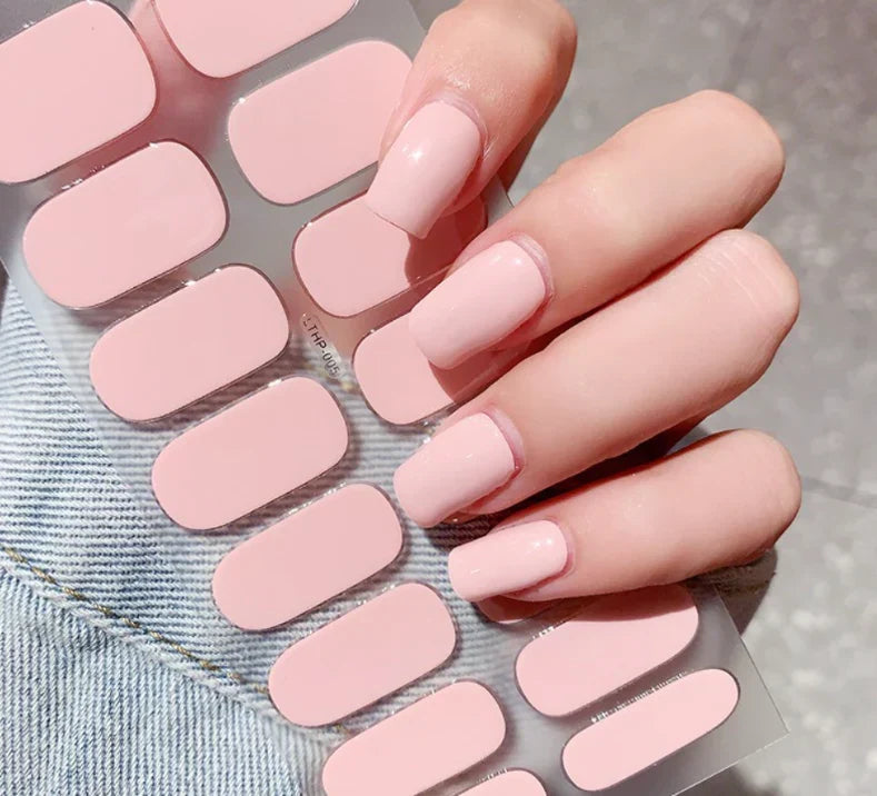 Gel Nail Stickers | Peel-And-Stick & UV-Curable | 8 Sizes