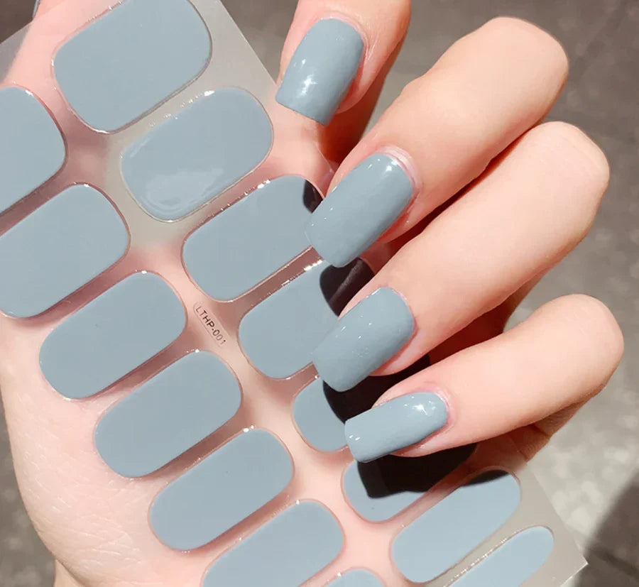 Gel Nail Stickers | Peel-And-Stick & UV-Curable | 8 Sizes