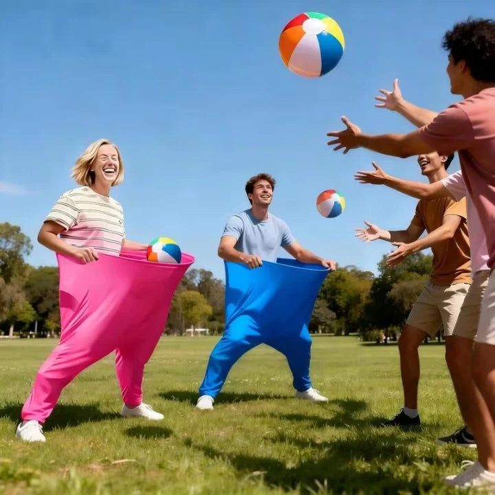Giant Pants Game | Extra-Large Pants & Balls | Includes Air Pump