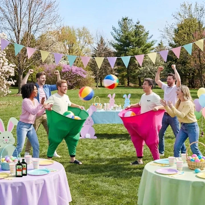 Giant Pants Game | Extra-Large Pants & Balls | Includes Air Pump
