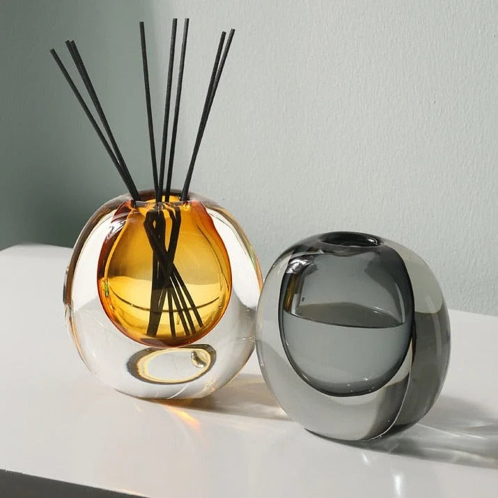 Glass Vase | Handblown Murano Bubble Design | 30 x 15 cm