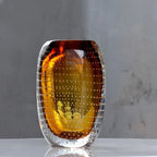 Glass Vase | Handblown Murano Bubble Design | 30 x 15 cm