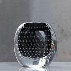 Glass Vase | Handblown Murano Bubble Design | 30 x 15 cm