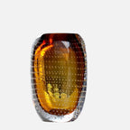 Glass Vase | Handblown Murano Bubble Design | 30 x 15 cm