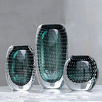 Glass Vase | Handblown Murano Bubble Design | 30 x 15 cm