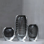Glass Vase | Handblown Murano Bubble Design | 30 x 15 cm