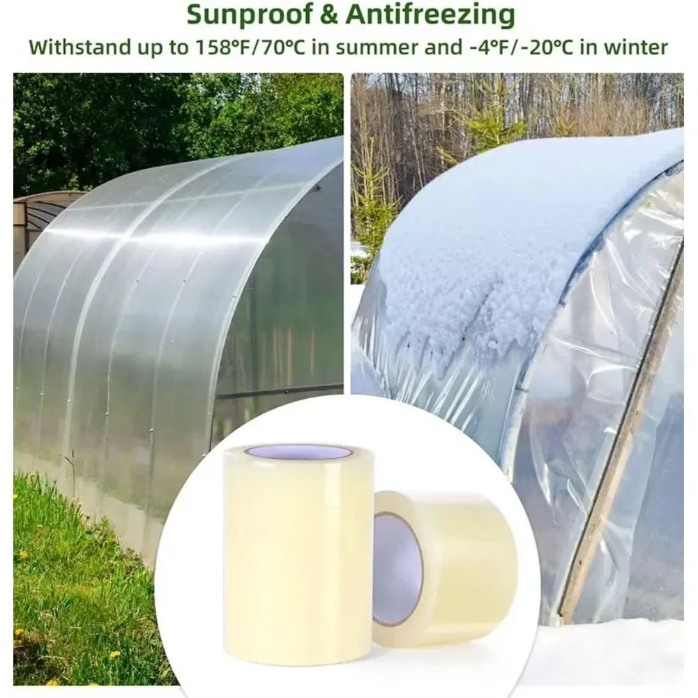 Greenhouse Repair Tape | UV-Resistant & Weatherproof Self-Adhesive | 10 m Roll