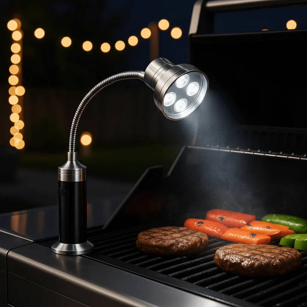 Grill Light | Ultra-Bright LED, Flexible Gooseneck & Magnetic Base