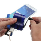 Hand Crank Charger | USB Output & Integrated LED | Pocket-Sized